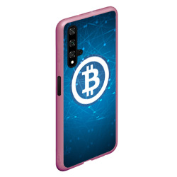 Чехол для Honor 20 Bitcoin Blue - Биткоин - фото 2