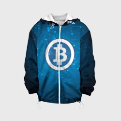 Детская куртка 3D Bitcoin Blue - Биткоин