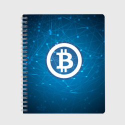 Bitcoin Blue - Биткоин – Тетрадь с принтом купить