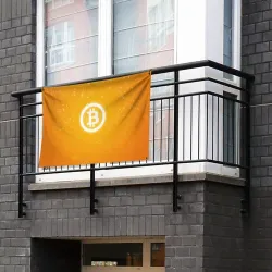 Флаг-баннер Bitcoin - Биткоин - фото 2