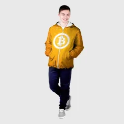Мужская куртка 3D Bitcoin - Биткоин - фото 2