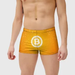 Мужские купальные плавки 3D Bitcoin - Биткоин - фото 2
