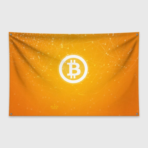 Флаг-баннер Bitcoin - Биткоин