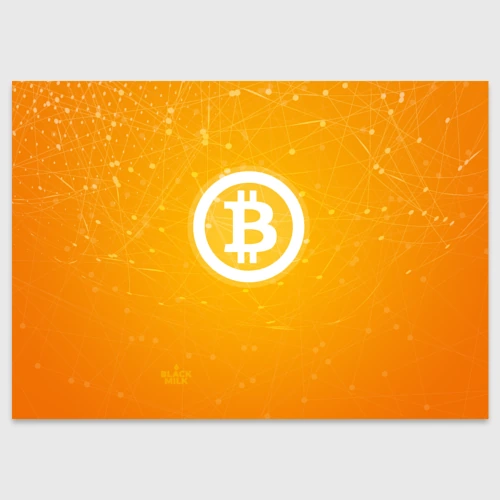 Поздравительная открытка Bitcoin - Биткоин