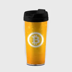 Термокружка-непроливайка Bitcoin - Биткоин