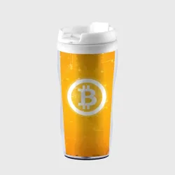 Термокружка-непроливайка Bitcoin - Биткоин