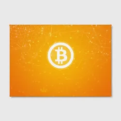Холст прямоугольный Bitcoin - Биткоин - фото 2