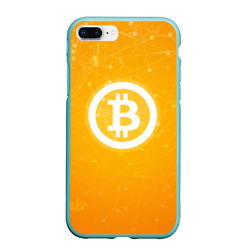 Чехол для iPhone 7Plus/8 Plus матовый Bitcoin - Биткоин