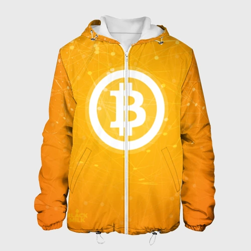 Мужская куртка 3D Bitcoin - Биткоин