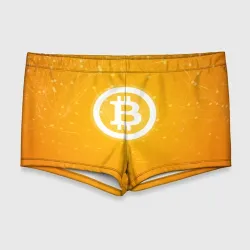 Мужские купальные плавки 3D Bitcoin - Биткоин