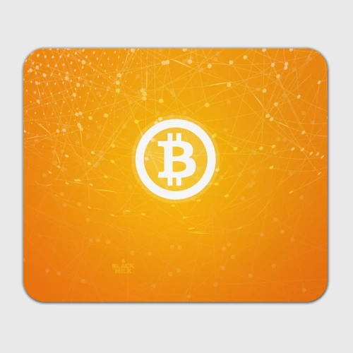 Прямоугольный коврик для мышки Bitcoin - Биткоин