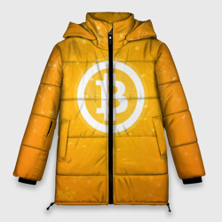 Женская зимняя куртка Oversize Bitcoin - Биткоин