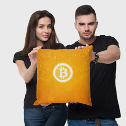 Подушка 3D Bitcoin - Биткоин - фото 2