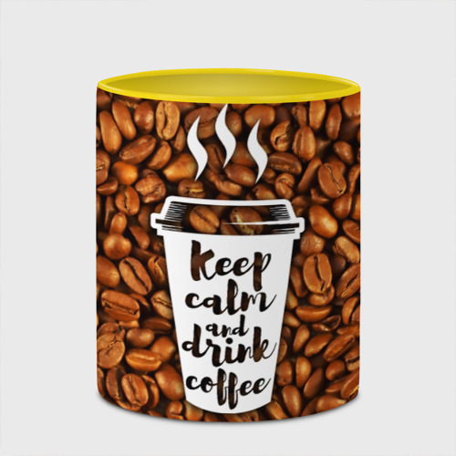 Кружка с полной запечаткой keep calm and drink coffee - фото 4