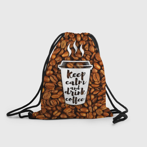 Рюкзак-мешок 3D keep calm and drink coffee