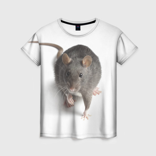 Женская футболка 3D Крыса, цвет 3D печать