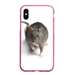 Чехол для iPhone XS Max матовый Крыса