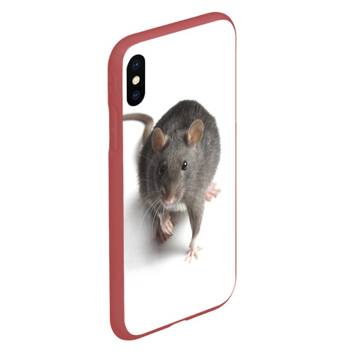 Чехол для iPhone XS Max матовый с принтом Крыса, вид сбоку #3