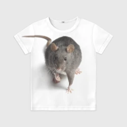 Детская футболка 3D Крыса