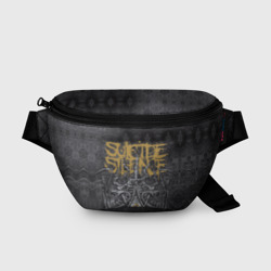 Поясная сумка 3D Suicide Silence - bone eye black crown