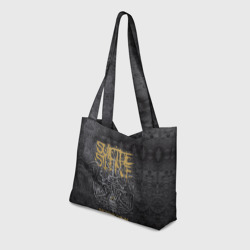 Пляжная сумка 3D Suicide Silence - bone eye black crown - фото 2