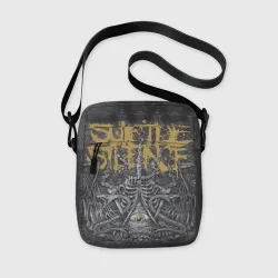 Сумка через плечо 3D Suicide Silence - bone eye black crown