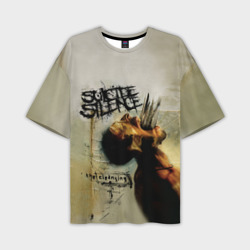 Мужская футболка oversize 3D Suicide Silence - The Cleansing blades from mouth
