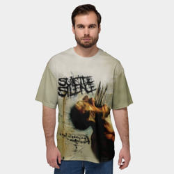 Мужская футболка oversize 3D Suicide Silence - The Cleansing blades from mouth - фото 2