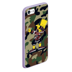 Чехол для iPhone 5/5S матовый Dab Bart Simpson - фото 2