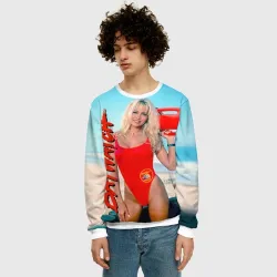 Мужской свитшот 3D Baywatch Памела - фото 2