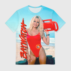 Мужская футболка 3D Baywatch Памела