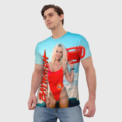 Мужская футболка 3D Baywatch Памела - фото 2