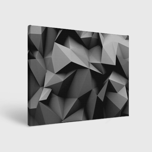 Холст прямоугольный Gray abstraction, цвет 3D печать