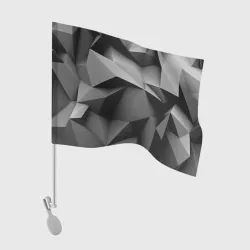 Флаг для автомобиля Gray abstraction