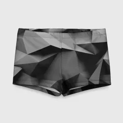 Детские купальные плавки 3D Gray abstraction