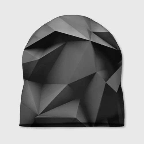 Шапка 3D Gray abstraction