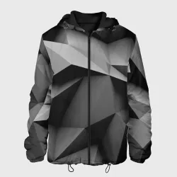 Мужская куртка 3D Gray abstraction