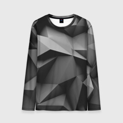 Мужской лонгслив 3D Gray abstraction