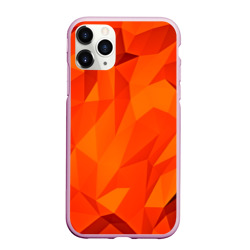 Чехол для iPhone 11 Pro Max матовый Orange geometry