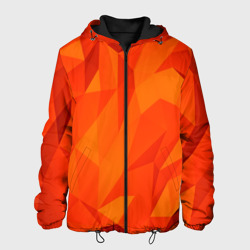 Мужская куртка 3D Orange geometry