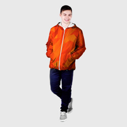 Мужская куртка 3D Orange geometry - фото 2