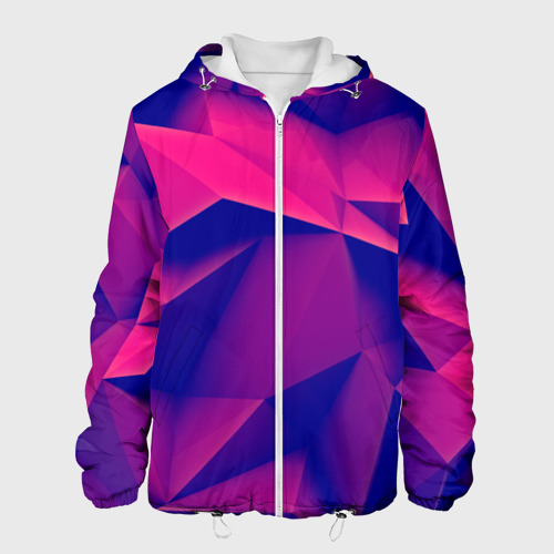 Мужская куртка 3D Violet polygon