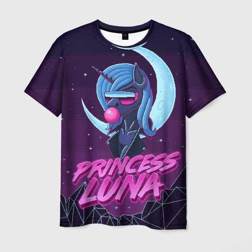 Мужская футболка 3D Retrowave Luna Фото 01 Мужская футболка 3D Retrowave Luna Фото 01