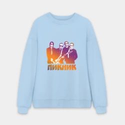 Мужской свитшот oversize без начеса хлопок Группа Пикник