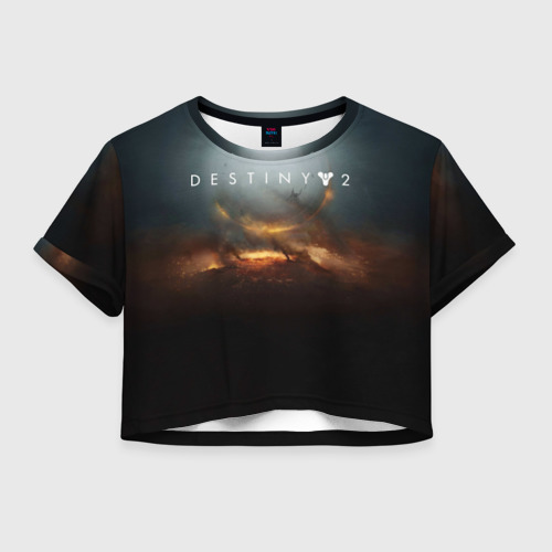 Женская футболка Crop-top 3D Destiny 2, цвет 3D печать