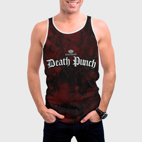 Мужская майка 3D Five Finger Death Punch, цвет 3D печать - фото 3