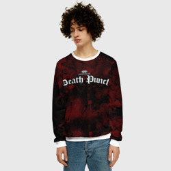 Свитшот с принтом Five Finger Death Punch для мужчины, вид на модели спереди №2. Цвет основы: белый