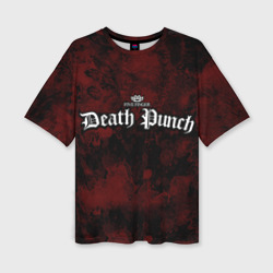 Женская футболка oversize 3D Five Finger Death Punch
