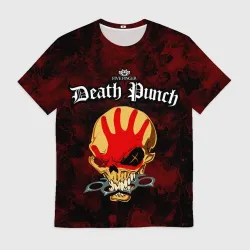 Мужская футболка 3D Five Finger Death Punch 4