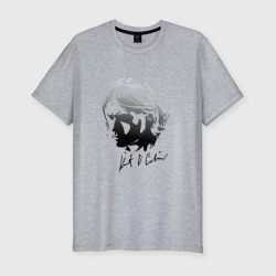 Мужская футболка хлопок Slim Курт Кобейн автограф